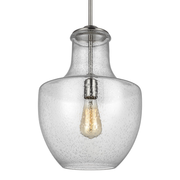 One Light Pendant from the Baylor collection in Satin Nickel finish