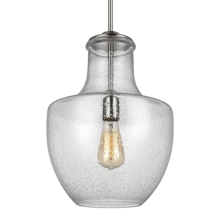 One Light Pendant from the Baylor collection in Satin Nickel finish