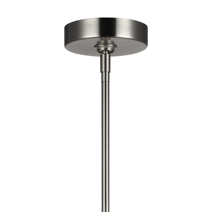 One Light Pendant from the Baylor collection in Satin Nickel finish