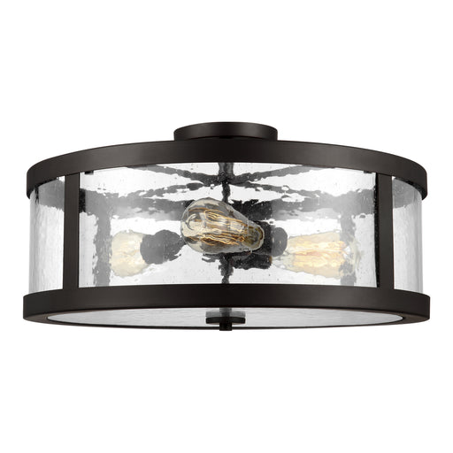Generation Lighting - SF342ORB - Three Light Semi-Flush Mount - Harrow - Oil Rubbed Bronze