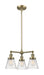 Innovations - 207-AB-G64 - Three Light Chandelier - Franklin Restoration - Antique Brass