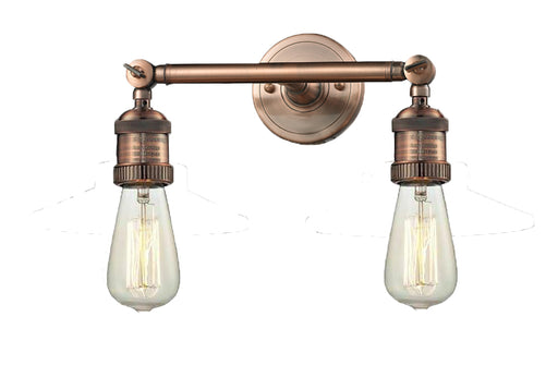 Innovations - 208-AC - Two Light Bath Vanity - Franklin Restoration - Antique Copper