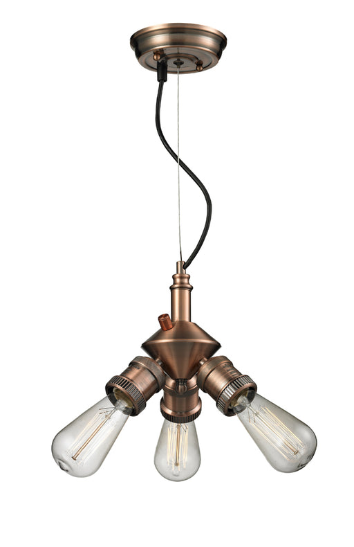 Innovations - 209-AC - Two Light Island Pendant - Franklin Restoration - Antique Copper