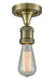 Innovations - 517-1C-AB - One Light Semi-Flush Mount - Franklin Restoration - Antique Brass