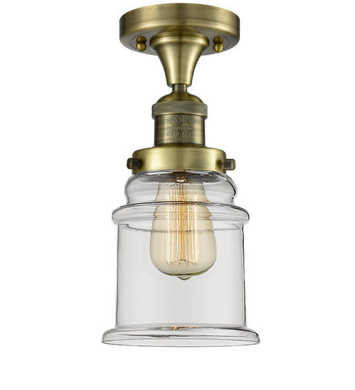 Innovations - 517-1CH-AB-G182 - One Light Semi-Flush Mount - Franklin Restoration - Antique Brass