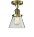 Innovations - 517-1CH-AB-G62 - One Light Semi-Flush Mount - Franklin Restoration - Antique Brass