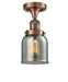 Innovations - 517-1CH-AC-G53 - One Light Semi-Flush Mount - Franklin Restoration - Antique Copper