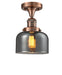 Innovations - 517-1CH-AC-G73 - One Light Semi-Flush Mount - Franklin Restoration - Antique Copper