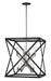 Trans Globe Imports - 71058 BK/BN - Eight Light Pendant - Black / Brushed Nickel