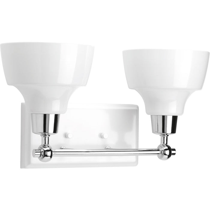 Two Light Bath from the Bramlett collection in Polished Chrome finish