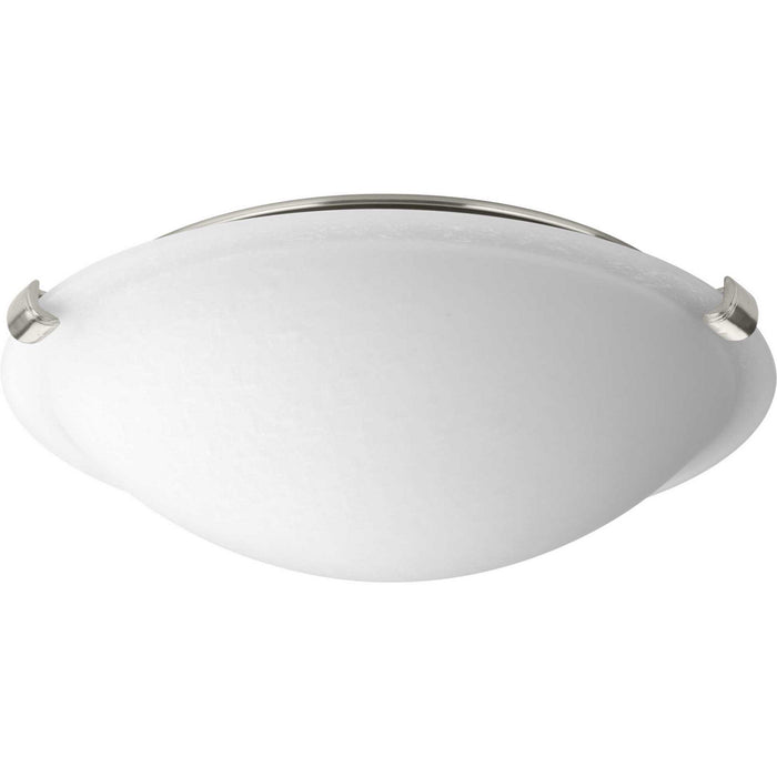 One Light Flush Mount from the LED Dome collection in Brushed Nickel finish
