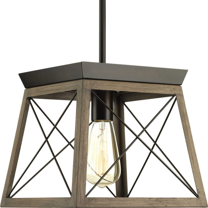 One Light Mini Pendant from the Briarwood collection in Antique Bronze finish