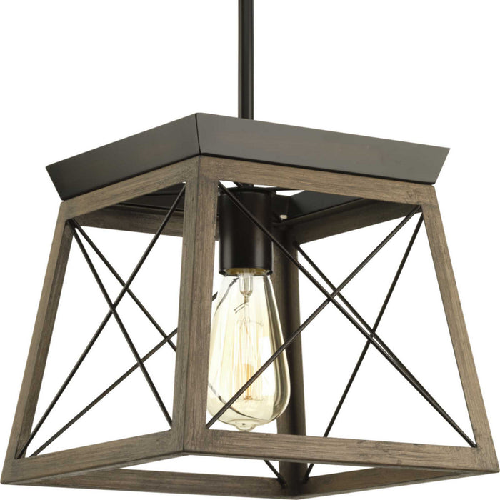 Progress Lighting - P500041-020 - One Light Mini Pendant - Briarwood - Antique Bronze