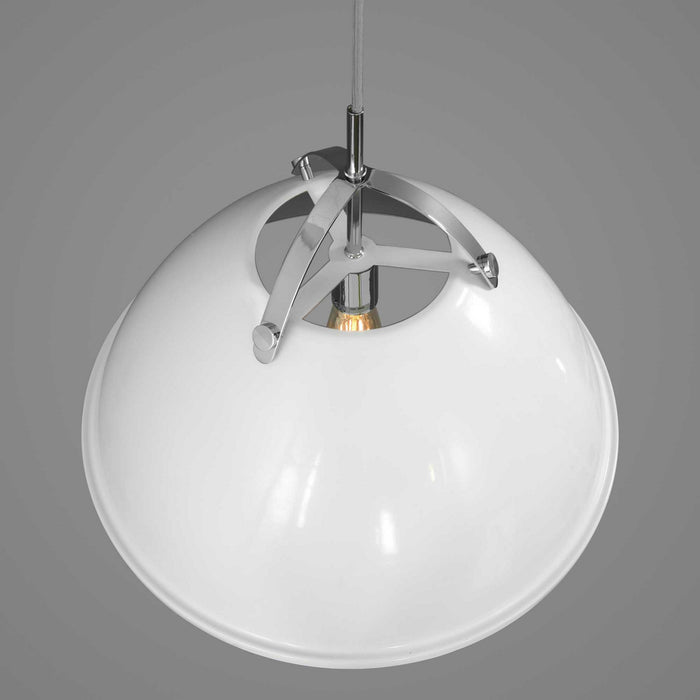 One Light Pendant from the Tre collection in White finish