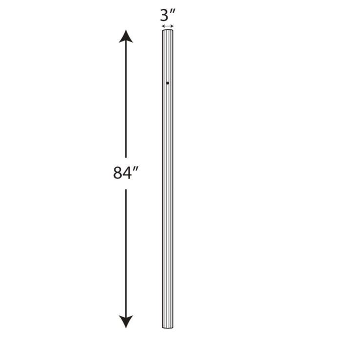 Outdoor Post from the Outdoor Posts collection in Black finish