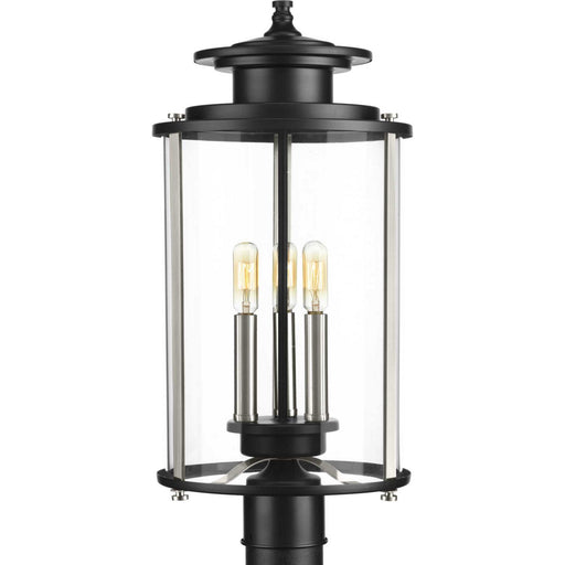 Progress Lighting - P540012-031 - Three Light Post Lantern - Squire - Black
