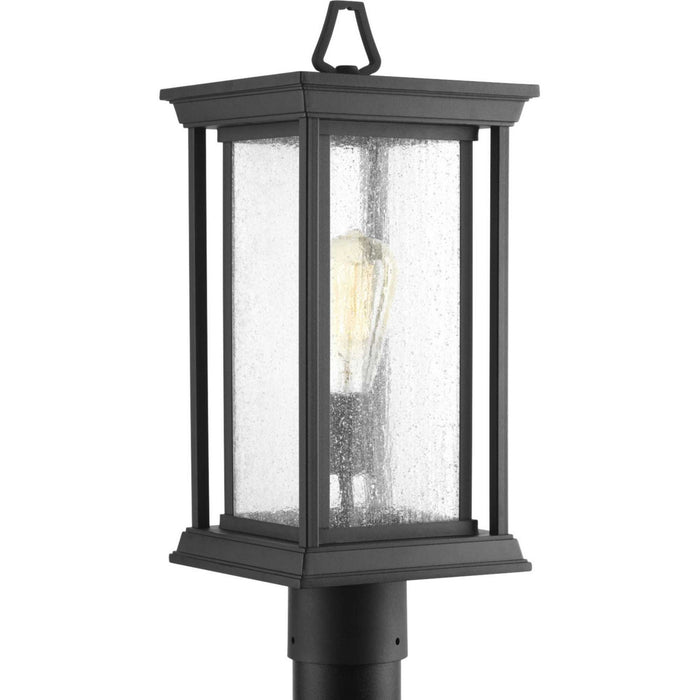 One Light Post Lantern from the Endicott collection in Black finish