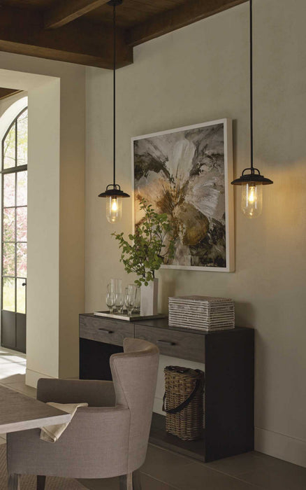 One Light Hanging Lantern from the Beaufort collection in Black finish