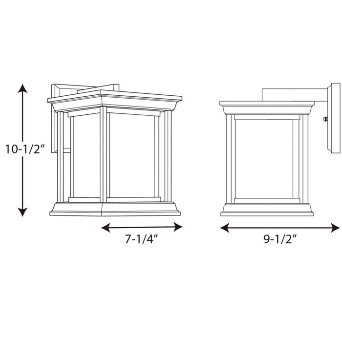 One Light Wall Lantern from the Endicott collection in Black finish