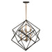 Artcraft - AC11116 - Six Light Chandelier - Artistry - Matte Black & Harvest Brass