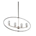 Artcraft - AC7454 - Four Light Chandelier - Kingsford - Slate & brushed nickel
