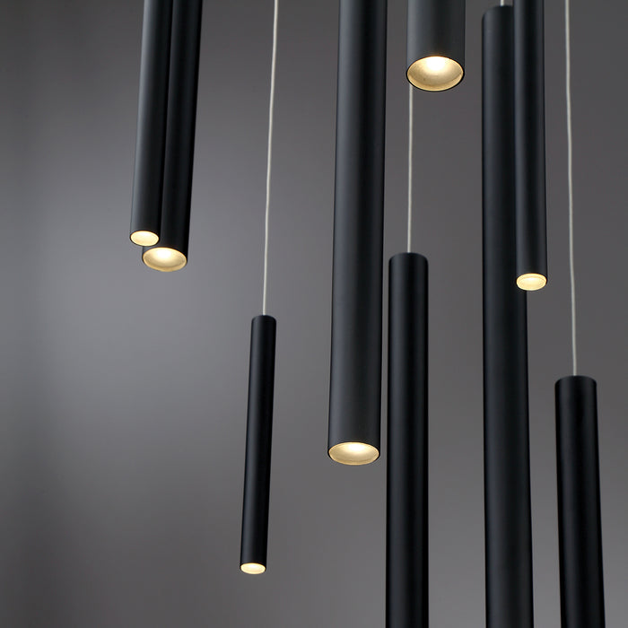 LED Chandelier from the Santana collection in Black finish