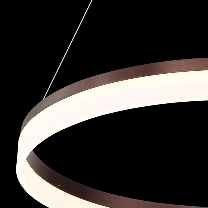 LED Chandelier from the Minuta collection in Bronze finish