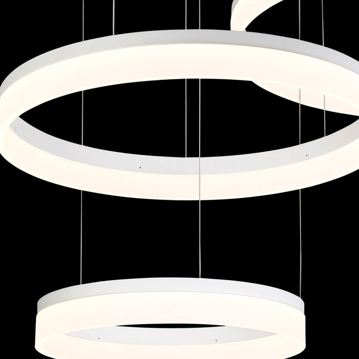 LED Chandelier from the Minuta collection in Sand White finish