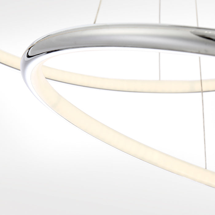 LED Pendant from the Valley collection in Chrome finish