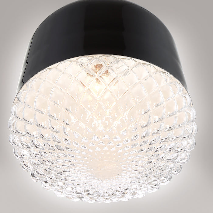 One Light Pendant from the Corson collection in Black finish