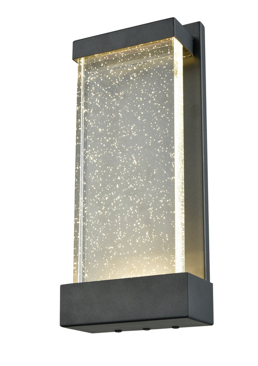 DVI Lighting - DVP23972BK-SDY - LED Outdoor Wall Sconce - Nieuport AC LED Outdoor - Black w/ Clear Seedy Glass