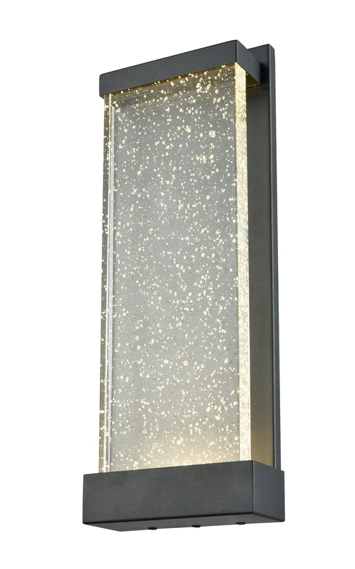 DVI Lighting - DVP23973BK-SDY - LED Outdoor Wall Sconce - Nieuport AC LED Outdoor - Black w/ Clear Seedy Glass