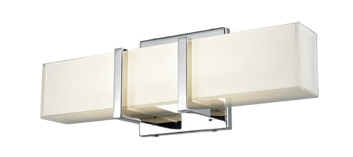 DVI Lighting - DVP25101CH-SSOP - LED Vanity - Secord AC LED - Chrome w/ Silk Screened Opal Glass