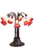 Meyda Tiffany - 12301 - Ten Light Table Lamp - Pink/White Pond Lily - Mahogany Bronze