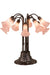 Meyda Tiffany - 14363 - Ten Light Table Lamp - Pink Pond Lily - Mahogany Bronze