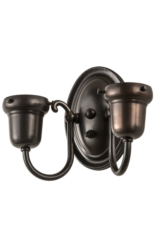 Meyda Tiffany - 188441 - Two Light Wall Sconce Hardware - Josephine - Craftsman Brown