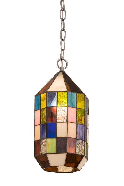 Meyda Tiffany - 189619 - One Light Mini Pendant - Meyer Lantern - Nickel
