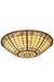 Meyda Tiffany - 81544 - Shade - Fleur-De-Lite - Beige Ha Green/Blue Bai Amber