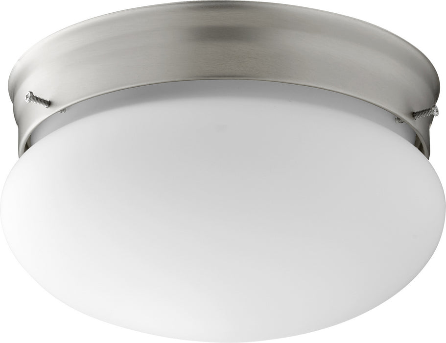 Quorum - 3023-8-65 - Two Light Ceiling Mount - Satin Nickel w/ Satin Opal