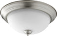 Quorum - 3063-15-65 - Three Light Ceiling Mount - Satin Nickel w/ Satin Opal