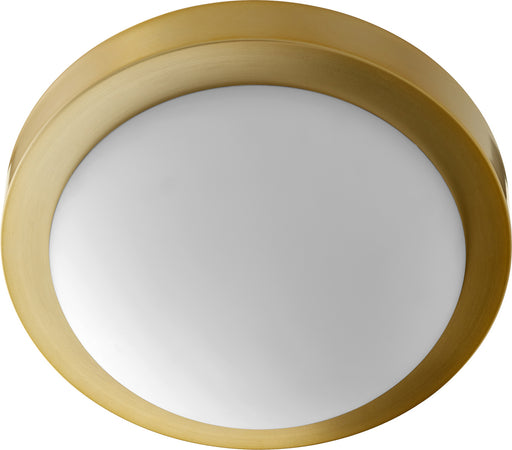 Quorum - 3505-11-80 - Two Light Ceiling Mount - Aged Brass