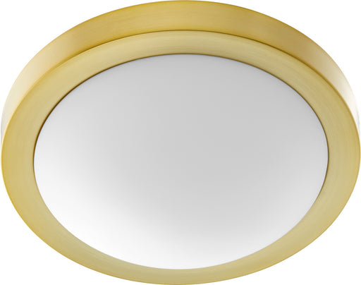 Quorum - 3505-13-80 - Two Light Ceiling Mount - Aged Brass