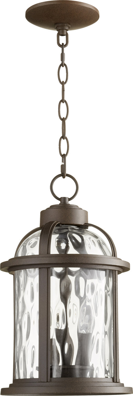 Quorum - 7761-3-86 - Three Light Outdoor Lantern - Winston - Oiled Bronze
