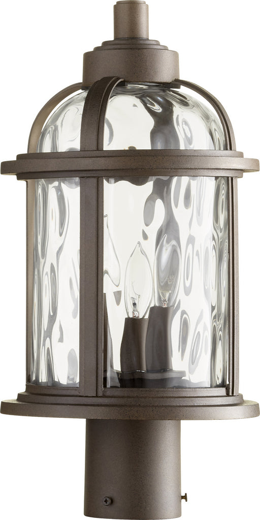 Quorum - 7762-3-86 - Three Light Outdoor Lantern - Winston - Oiled Bronze