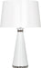 Robert Abbey - LY45 - One Light Table Lamp - Pearl - Lily Lacquered Paint/Polished Nickel