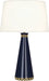 Robert Abbey - MB44X - One Light Table Lamp - Pearl - Midnight Blue Lacquered Paint w/ Modern Brass
