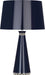 Robert Abbey - MB45 - One Light Table Lamp - Pearl - Midnight Blue Lacquered Paint w/ Polished Nickel