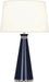Robert Abbey - MB45X - One Light Table Lamp - Pearl - Midnight Blue Lacquered Paint w/ Polished Nickel