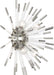 Robert Abbey - S167 - Four Light Wall Sconce - Andromeda - Polished Nickel w/ Clear Acrylic Rods