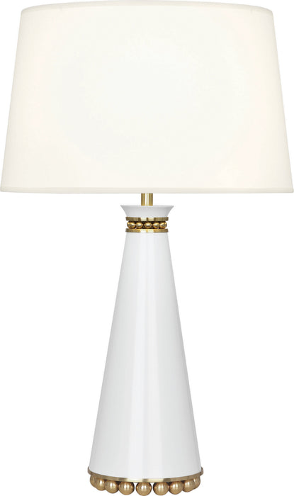 Robert Abbey - LY44X - One Light Table Lamp - Pearl - Lily Lacquered Paint/Modern Brass